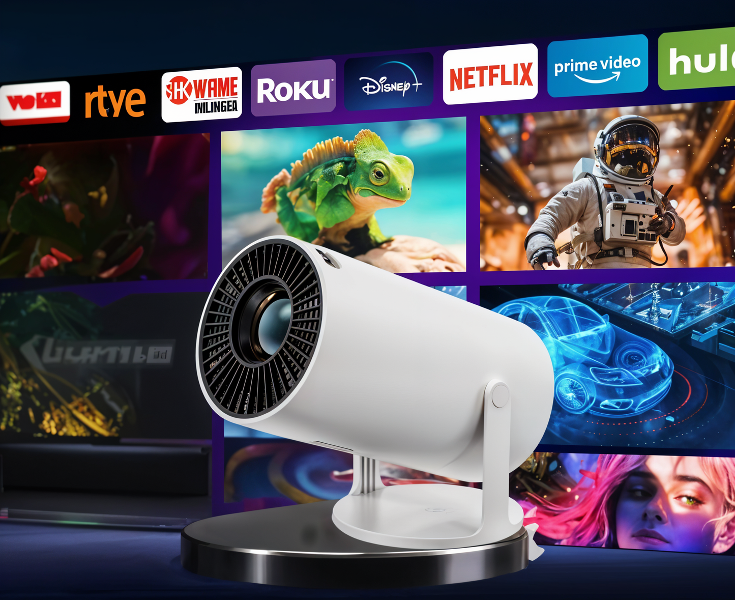 RensynPro™ - Smart Projector Portable Full HD