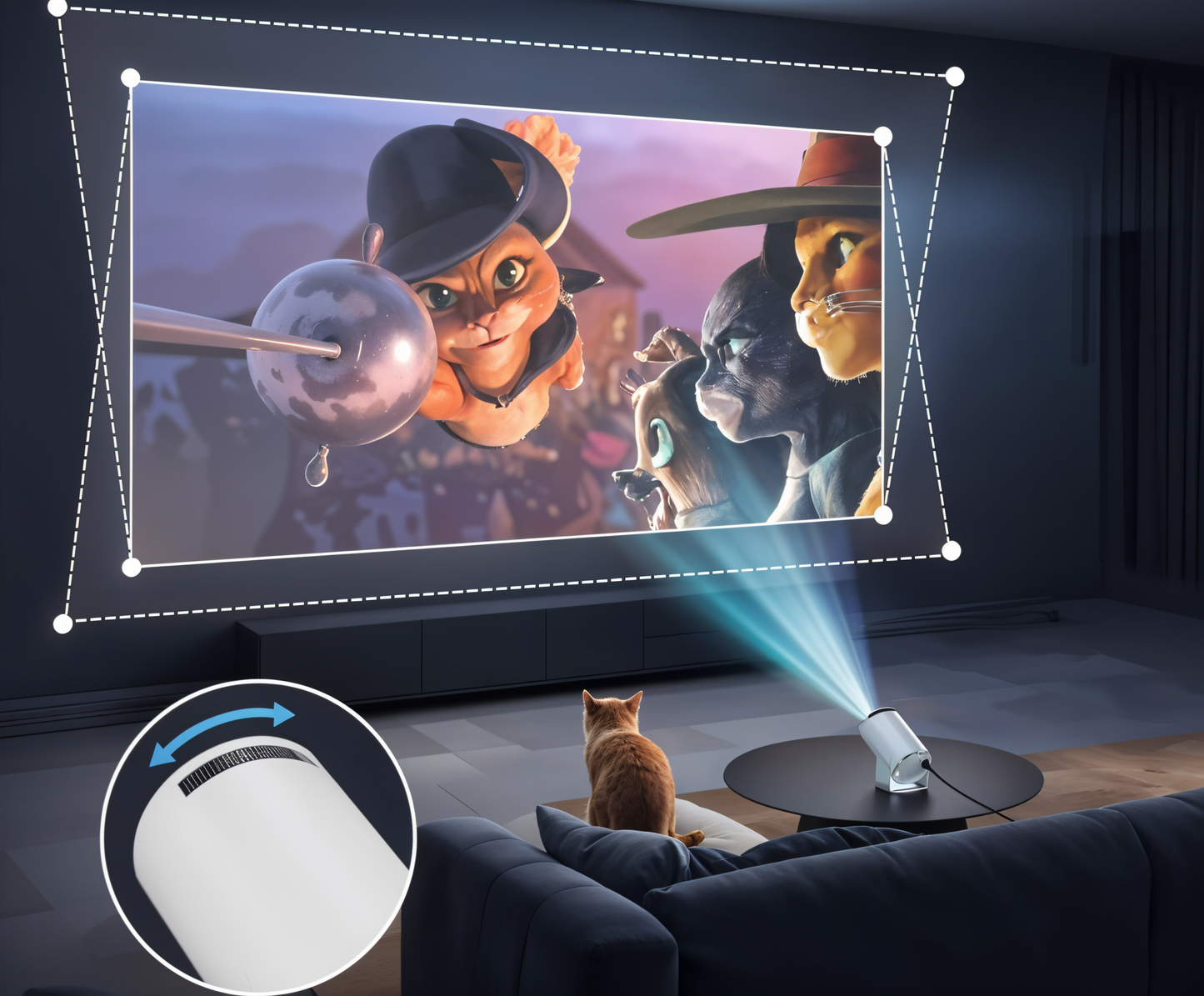 RensynPro™ - Smart Projector Portable Full HD